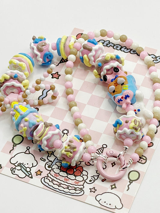 Pink Blue Rabbit Phone Charms