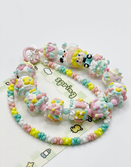 Rabbit Hair Hoop Sweet Bean Phone Charms