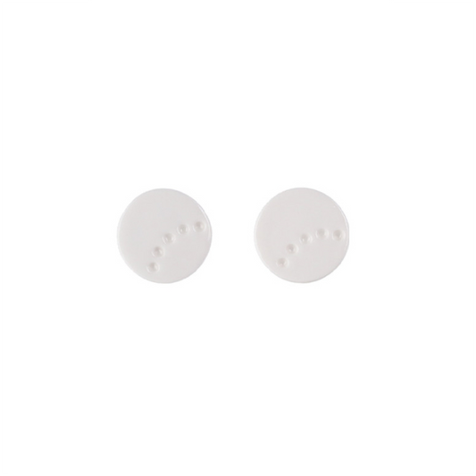 Round Ceramic Stud Earrings-1_3